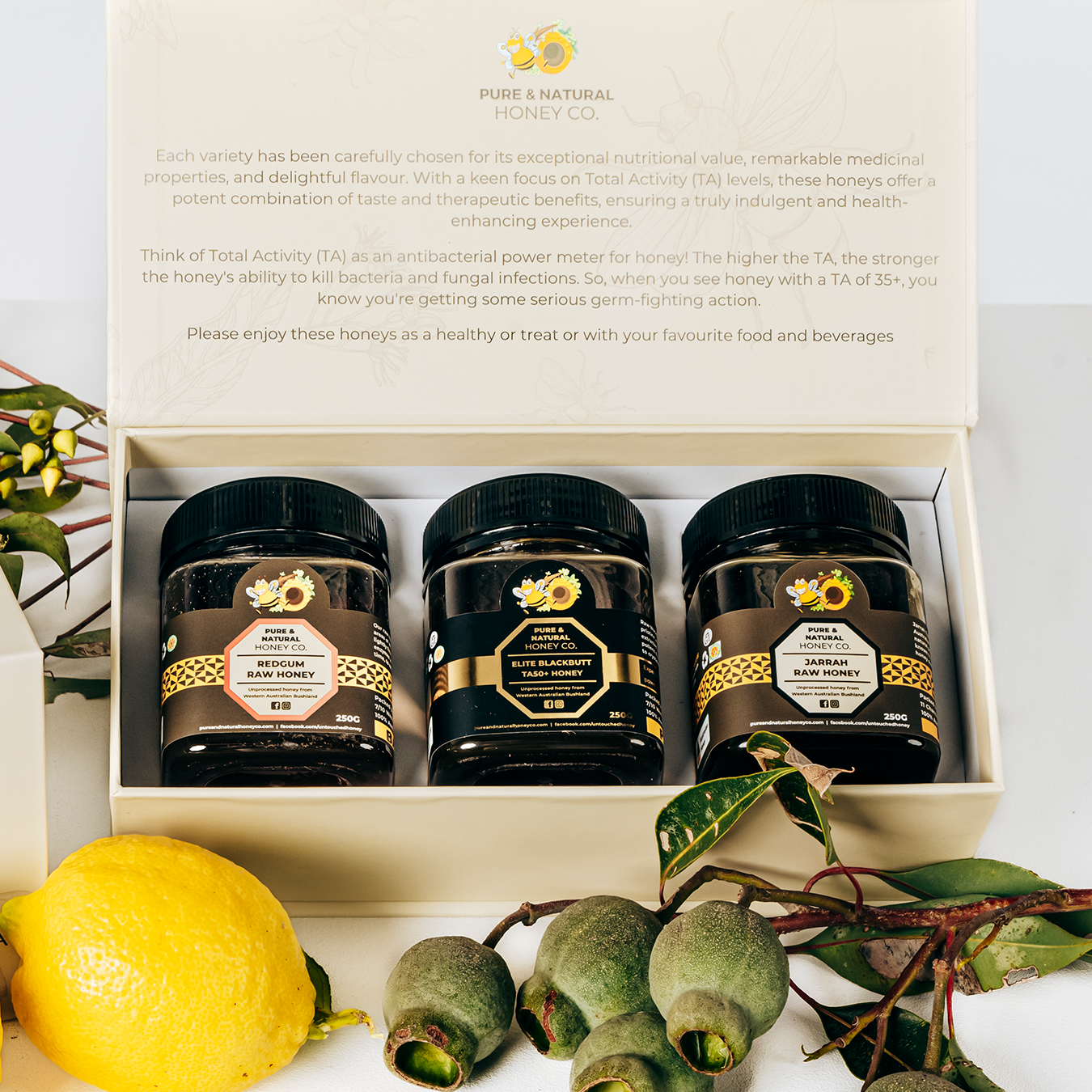 Active West Australian Raw Honey Gift Box - Pure & Natural Honey Co