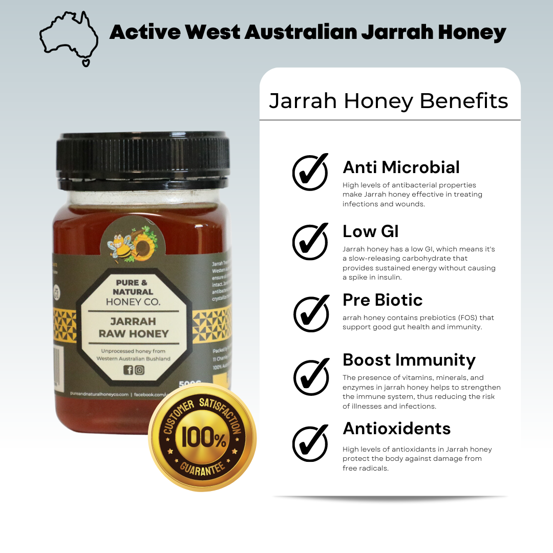 Raw Certified Jarrah TA 35+ - Pure & Natural Honey Co